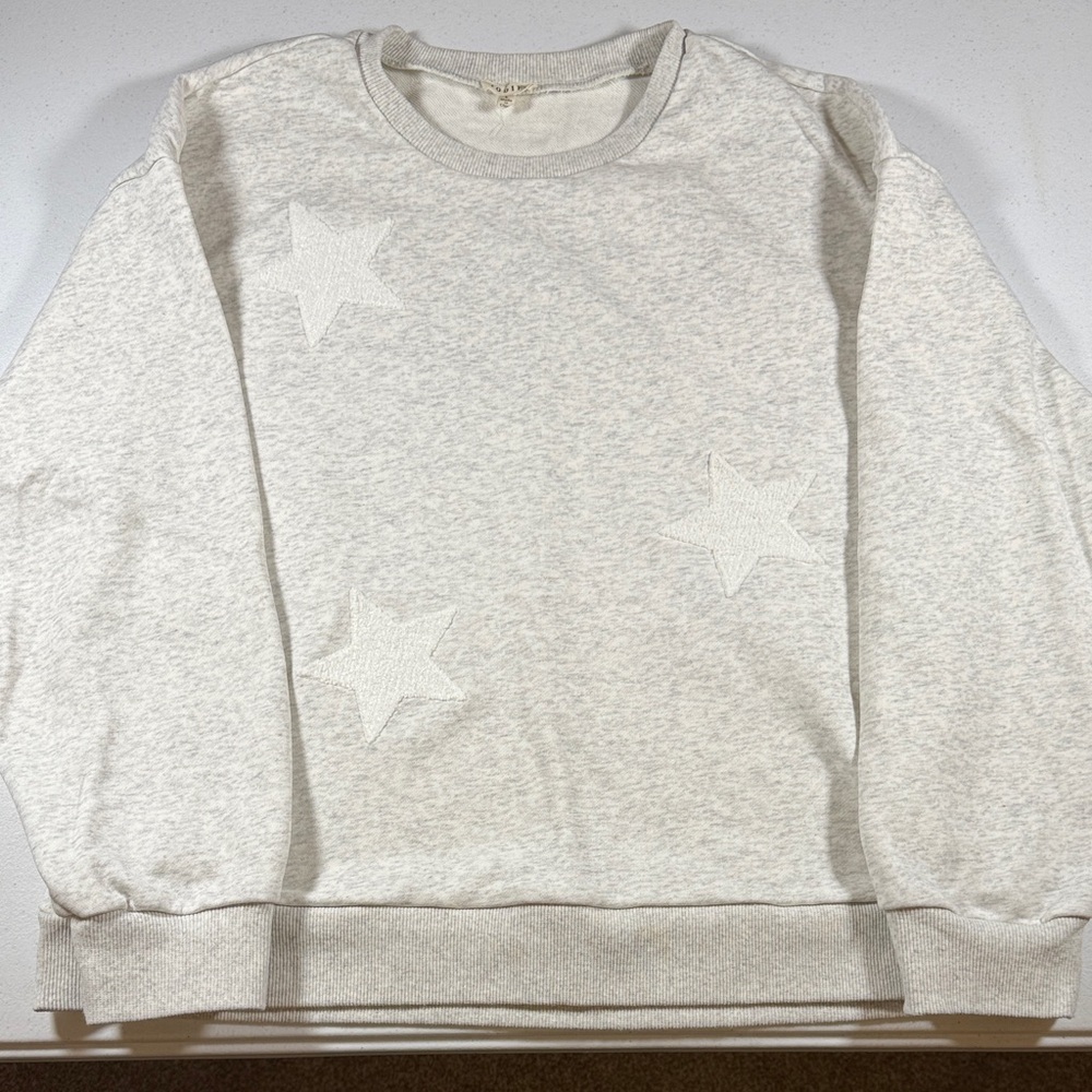 JODIFL Light Gray Textured Sweatshirt